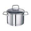 Schulte-Ufer Fleischtopf Mit Glasdeckel 16 Cm Wega Silber 8